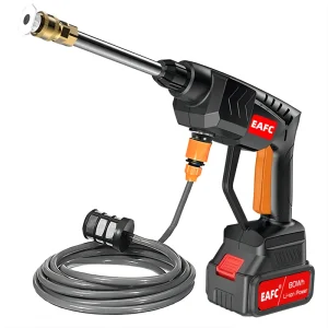 Cordless 60Bar Electric Power Washer 21V, Portable High Pressure Cleaning Gun for Car Washing