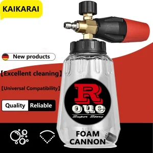 Snow Foam Cannon Bottle Nozzle Sprayer for Pressure Washers, Adjustable Foam Lance for Car Cleaning