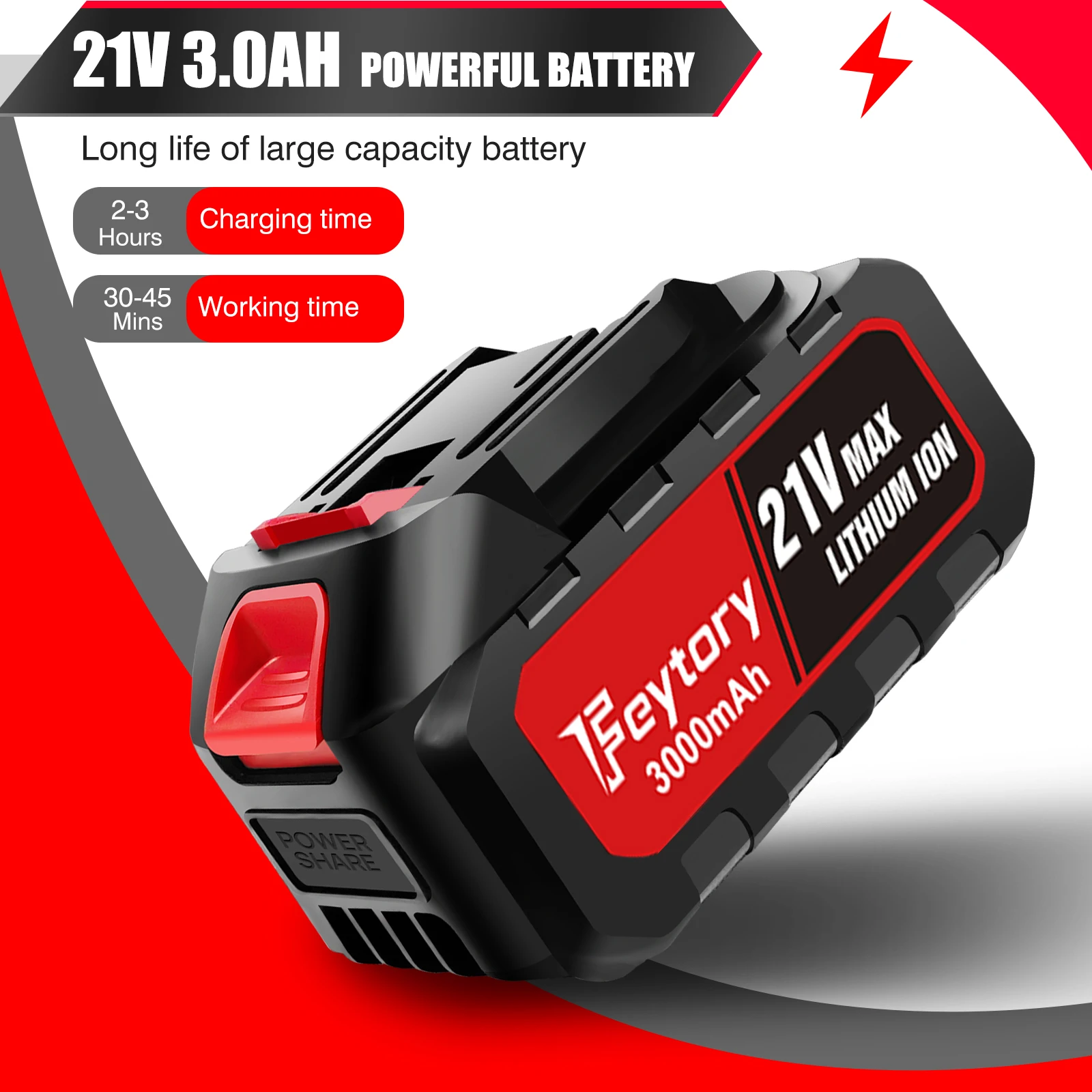 Cordless 3000PSI Power Washer, Portable Lightweight Jet Cleaner with Adjustable 6-in-1 Nozzle - Image 5