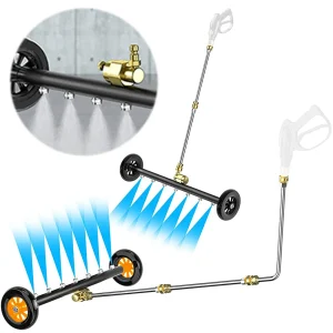 22" Under Car Surface Cleaner 4000 PSI, Extendable 3-Wand High Pressure Water Broom Attachment