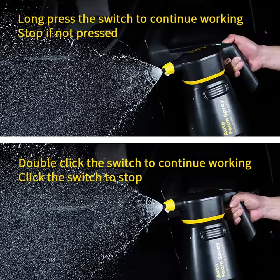 Electric Foam Cannon Sprayer for Car Wash and Motorcycle Cleaning, Adjustable High Pressure Gun - Image 3